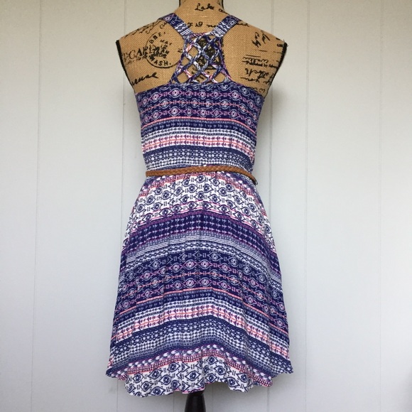 Zunie Fun Print Dress - Picture 2 of 4